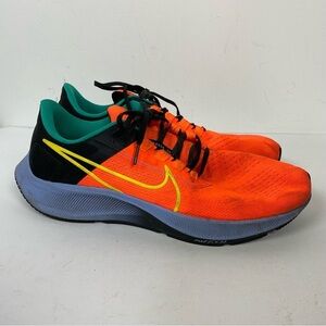 Nike Air Zoom Pegasus 38 orange blue black sneakers athletic running